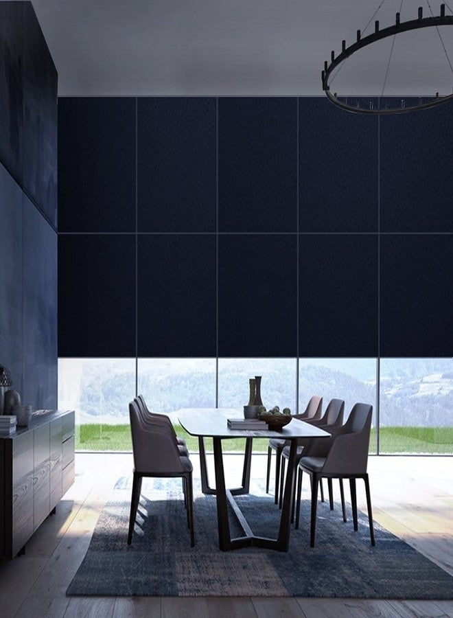 HAPPYMATES Blackout Window Film - Completely Light Blocking, Privacy, Room Darkening, Frosted Tint for Day Sleep - Non-Adhesive Static Cling (12 X 48 Inch) - Image 3